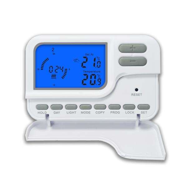 Buy Backlight Wired Room Thermostat Heating / Cooling 7 Day Programmable at wholesale prices