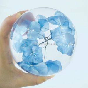 ODM OEM Blue Flower Paperweight For Promotional Gift