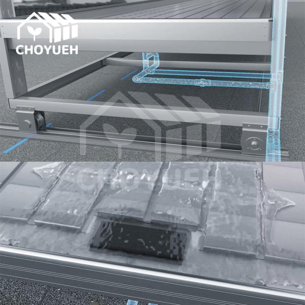 1.2mm Aluminum Greenhouse Benches Anodizing Load Capacity 100kg/M2