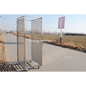 China 35 Layers Single Row 0.8mm Stainless Steel Rack Trolley on sale