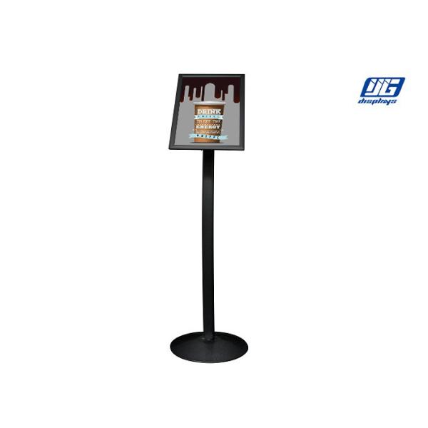 A3 Size Black Clip Poster Display Stands Single Side / Poster Sign Holder Floor