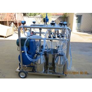 Stainless Steel Milk Bucket Mobile Milking Machine , Eletric and Diesel Motor