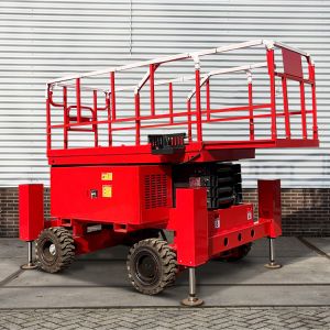Quality China 500kg 12m Portable Lifter Mobile Electric Hydraulic Sky Scissor Lift Platform Price for sale