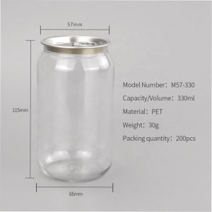 330ml Plastic Beverage Bottles water juice bottle With Screw Cap