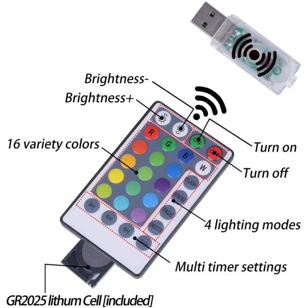 Dec 500 LED Copper Wire Plug In Fairy Lights 8 Modes AC 100V for Bedroom