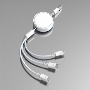 Retractable Multiple OD 3.5mm Universal Charging Cables Custom Logo
