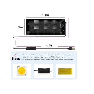 Flexible LED Sign Board 16*32 App Control Programmable Message Scrolling Display