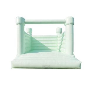 Outdoor Jumping Bouncer Inflatable Wedding Bouncy Castle White Bounce House For