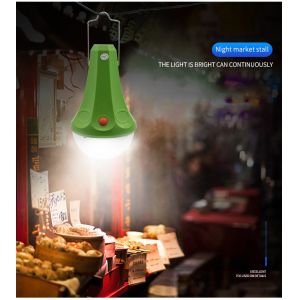 2 Bulbs 435lum Solar Panel Energy System 10400mAH Solar Charger Light Kit