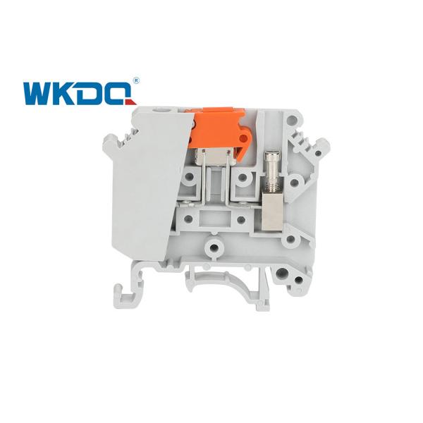 Buy JUK 5-MTK P/P Rail Screw Clamp Terminal Block Knife Disconnect Low Voltage 800V/16A With Thin Structure at wholesale prices