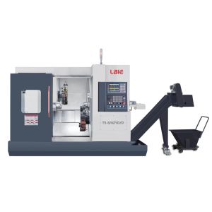 380v Dual Spindle Industrial Metal Lathe With FANUC Controller