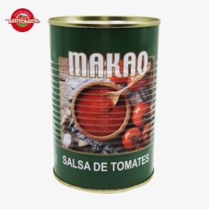 Quality MAKAO 425g Canned Salsa De tomates Brix9-11% for sale