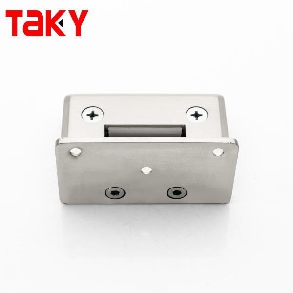Bathroom Stainless Steel Sanding Glass Door Hinge 90 Degree Wall to Glass Door Hinge
