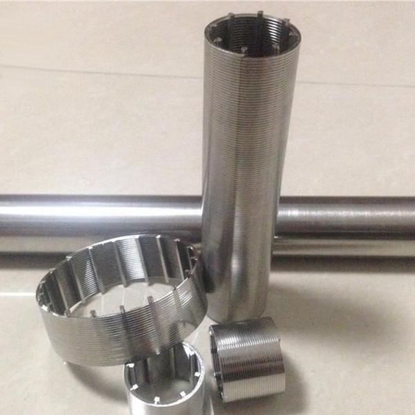 Stainless Steel Johnson V Wire Screen Pipe 6" Continuous Slot Flow Rate
