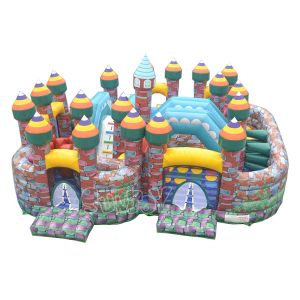 15oz PVC Inflatable Rose Funcity Theme Park Digital Printing