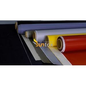 Fireproof Silicone Rubber Coated Braided Fiberglass Fabrics