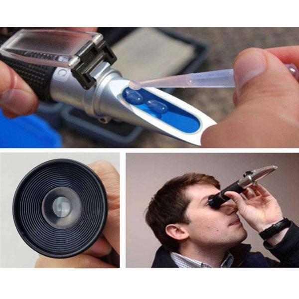 0-40% Brix Alcohol 0-25% Wine Sugar Refractometer OEM/ODM Dual Scale Portable With ATC