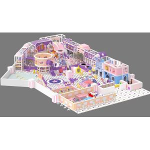 Kids Wood Indoor Playground Equipment Plastic Slide for Customized Children Play