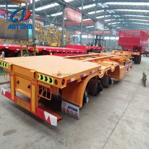 30T-50T Loading Capacity FUWA Dual Axles 2 Axles 3 Axles Semi Trailer for 40ft