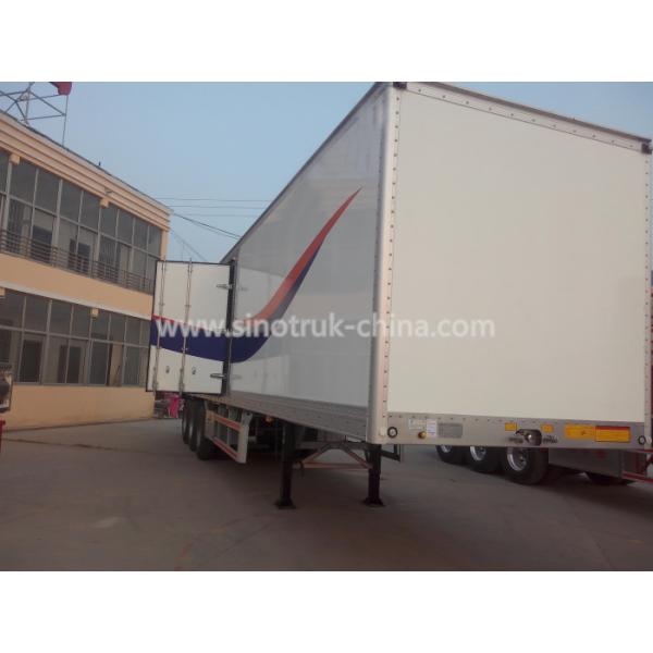 Van Type Heavy Duty Semi Trailers For Transport General Cargo / Livestock
