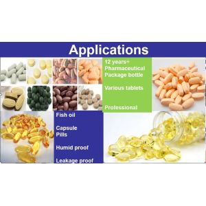 Transparent Empty Medication Bottles Round Plastic Bottles For Tablets