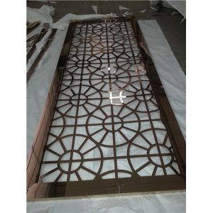 Brushed black titanium stainless steel screen , price stainless steel wall