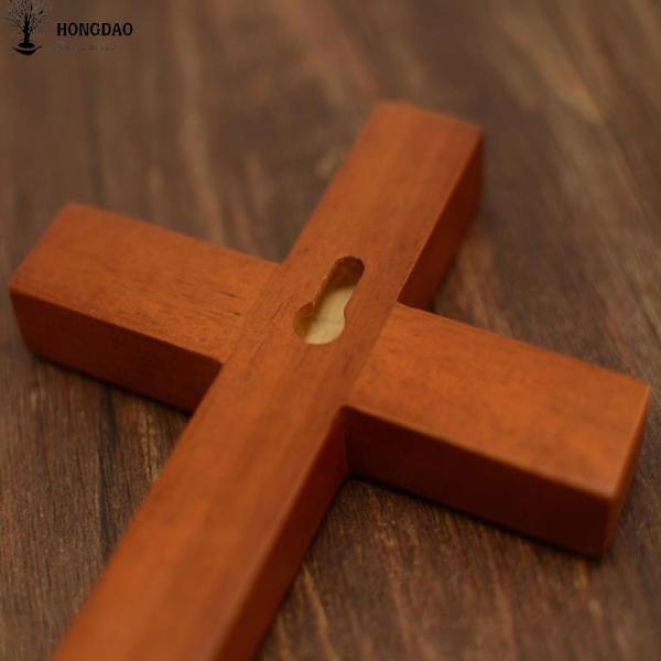 Buy Customized Color Hand Held Handmade Wooden Crosses With Hanger , Sample Free at wholesale prices