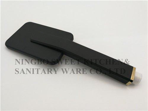 Golden chrome plated shower head hand shower set square overhead shower rain shower bathroom self-cleaning