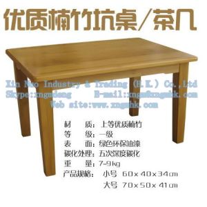 Quality Bamboo bed table, wooden small square table, wooden tea table, wooden dinner table for sale