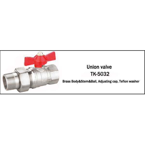 1.6 Mpa Nickel Plated Socket Weld Nsf Threaded Brass Ball Valve