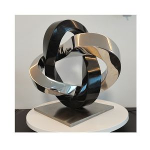 China Modern Stainless Steel Abstract Art Sculpture For Interior Decoration on sale