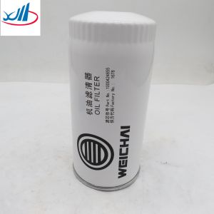 Iron Oil Filter Element Weichai Engine Parts 100424655