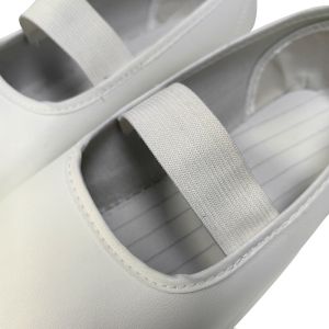 Women's Open Back Leather Upper Dustproof ESD Anti Static PU Flat Bottom Deep