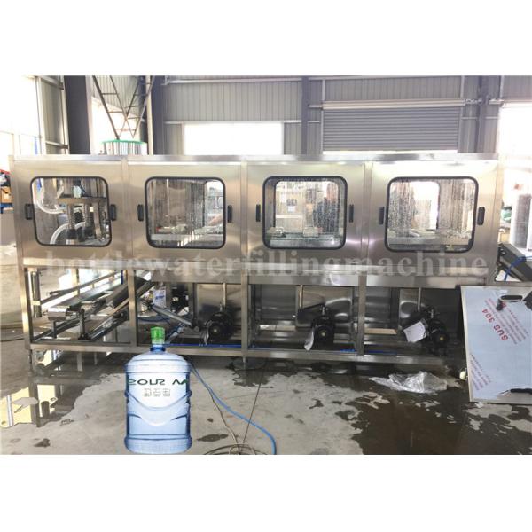 300BPH 5 Gallon Water Filling Machine , Bottle Washing Filling And Capping