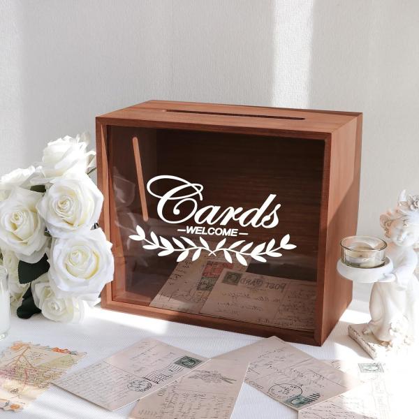 Buy Customized wooden wedding card box gift card storage box at wholesale prices