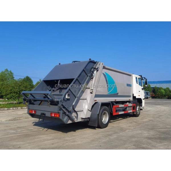 Diesel Garbage Pickup Truck Crushing and Loading Domestic Garbage with Powerful Compressed Truck