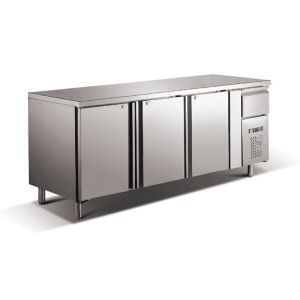 Silver Under Counter Freezer Stainless Steel For Home / Hotel