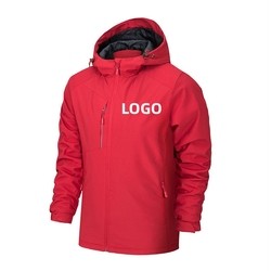 2023 Wholesale Custom embroidery logo waterproof Zipper softshell Jacket