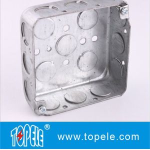 Galvanized Steel Electrical Boxes And Covers / 4 Inch Square Conduit Boxes with