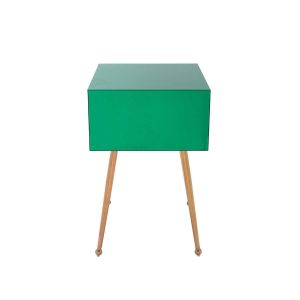 Green Mirror 15.75inch height Coffee Bedside Table Nightstand