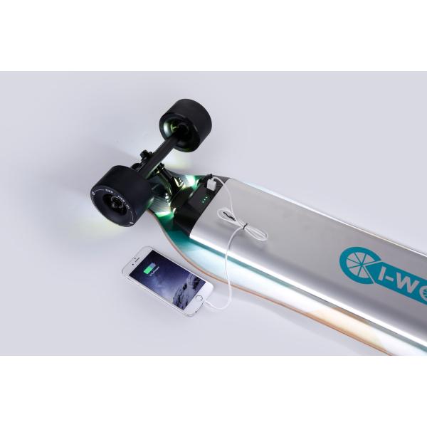 Buy Adults Lightest Electric Skateboard With LED Light And Dual Hub Motors Drive at wholesale prices