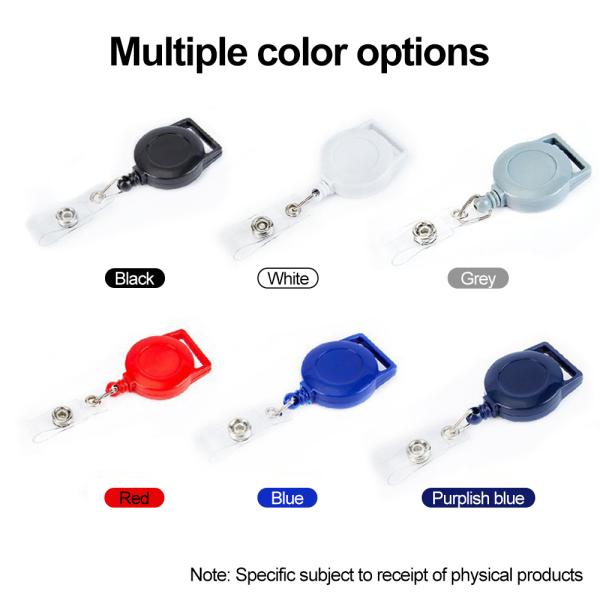 Deyi Badge Reel Outdoor Retractable ID Badge Holder Reels Swivel Alligator Clip