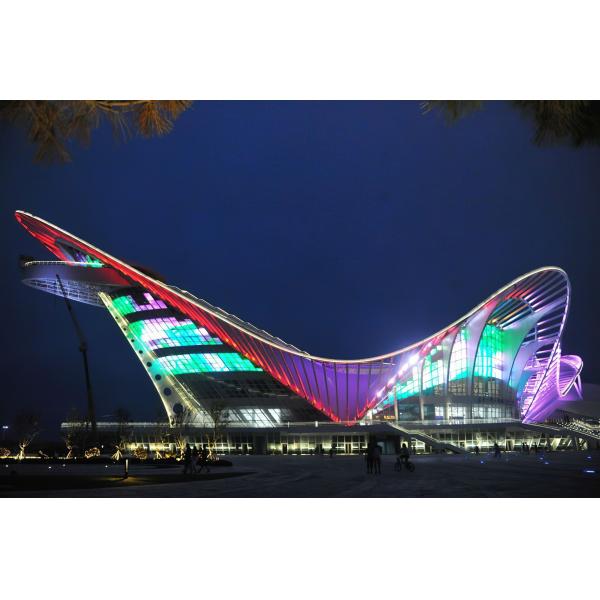 Buy Outdoor HD dustproof LED transparent grid grille screen outdoor quick to install LED mesh display at wholesale prices