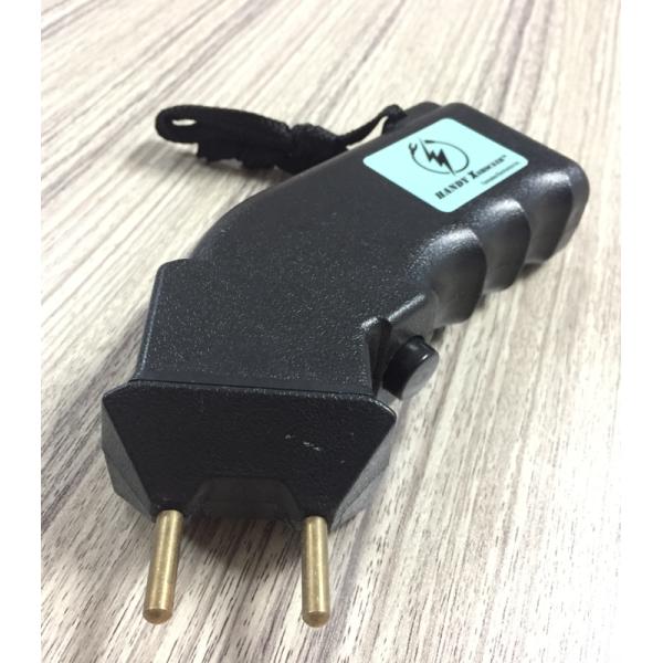 Plastic 6V Electric Cattle Prodder / Shock Prod 0.27kg Black With Wrist Lanyard
