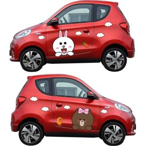 Customized Waterproof Car Stickers PVC Vinyl Cute Cartoon Animals