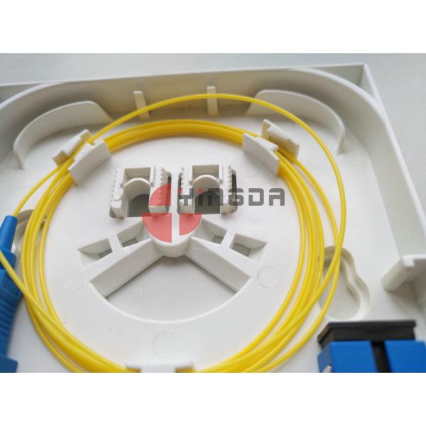 FTTH Socket Panel In Buildings Wall Mounting With Screws Front Cable Exit Outlet