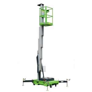 9 Meters 130kg Load Single Mast Lift , Aluminum Mobile Aerial Work Platform