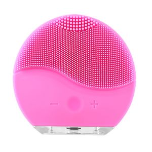 Silicone Vibrating Waterproof Facial Cleansing Face brush Massager with USB
