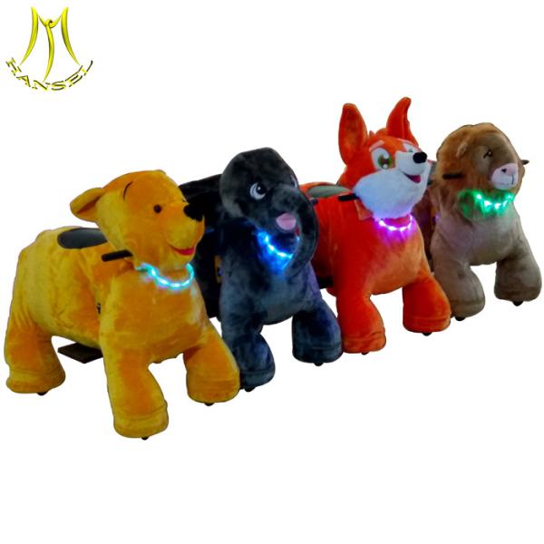 Buy Hansel plush animal kids rides and rides on unicorn motorized plush with ridable plush animal for mall at wholesale prices