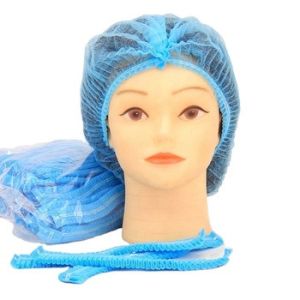 Quality Single Elastic Disposable Hair Net Cap 18'' 21'' 24'' For Food Processing for sale